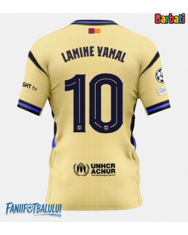 Barcelona Lamine Yamal #10 Tricou Fotbal Replică 2025-26 Barbati Deplasare